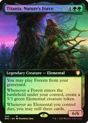 Titania, Nature's Force [Extended Art Foil] #45 Magic Brother's War Commander Prices