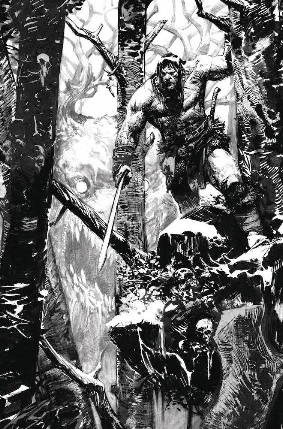 Conan: Battle Of The Black Stone [Zaffino Virgin Sketch] #1 (2024) Comic Books Conan: Battle of the Black Stone