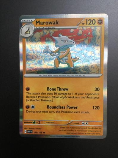 Marowak [Holo] #105 photo