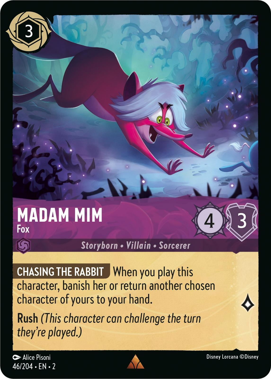 Madam Mim - Fox #46 Lorcana Rise of the Floodborn