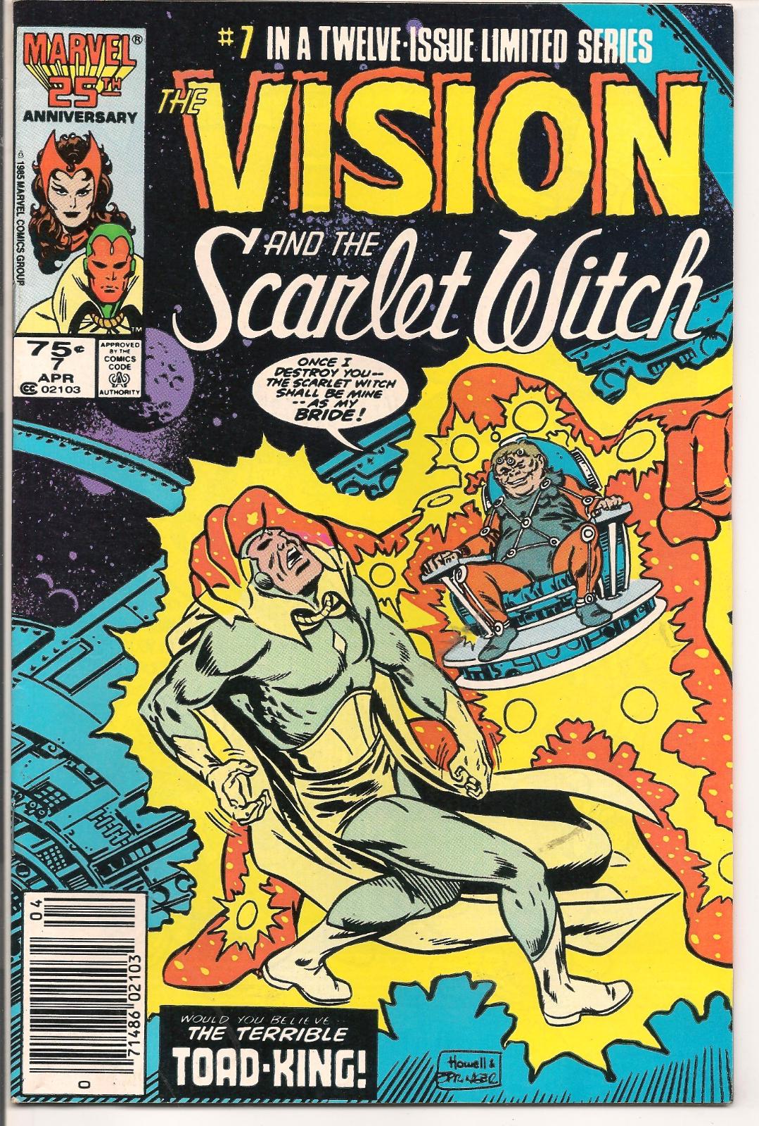 Vision And The Scarlet Witch [Newsstand] #7 (1986) Comic Books Vision and the Scarlet Witch