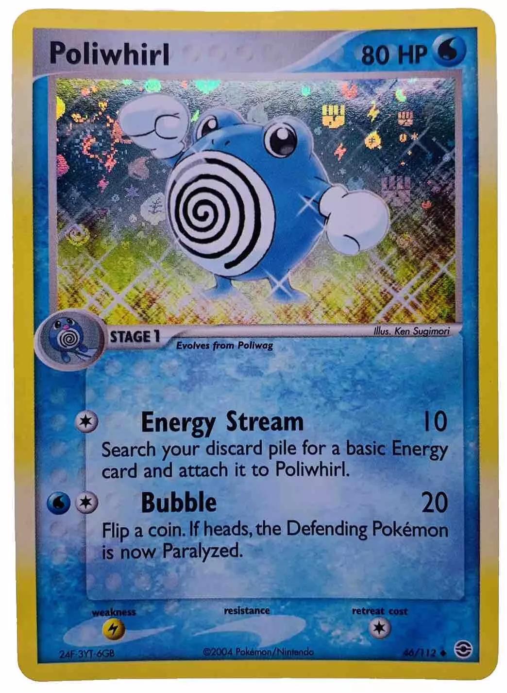 Poliwhirl [Reverse Holo] #46 Pokemon Fire Red & Leaf Green