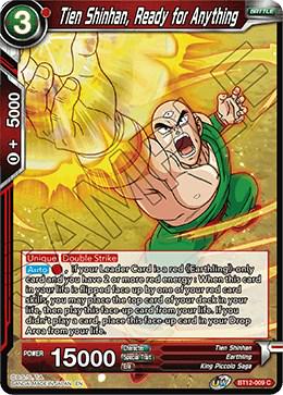 Tien Shinhan, Ready for Anything [Foil] BT12-009 Dragon Ball Super Vicious Rejuvenation