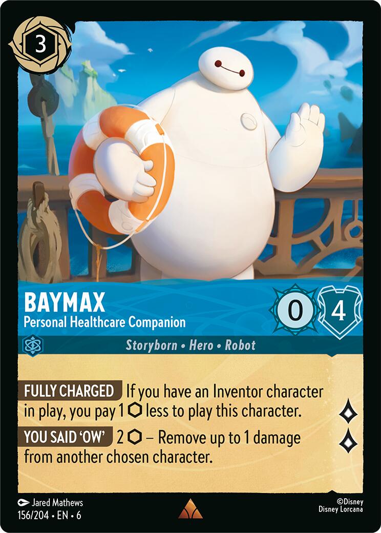 Baymax - Personal Healthcare Companion #156 Lorcana Azurite Sea