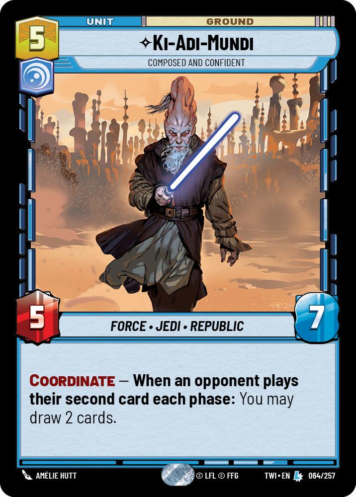 Ki-Adi-Mundi - Composed and Confident [Foil] #64 Star Wars Unlimited: Twilight of the Republic