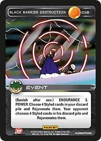 Black Barrier Destruction [Foil] C16 Dragon Ball Z Heroes and Villians