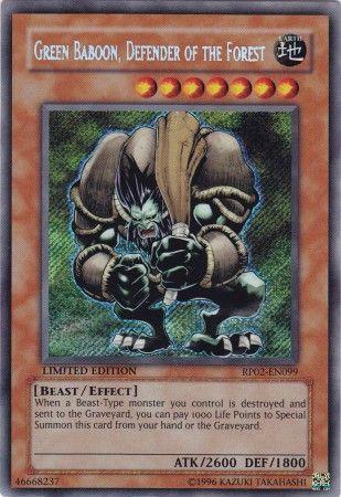 Green Baboon, Defender Of The Forest [Limited Edition] RP02-EN099 YuGiOh Retro Pack 2