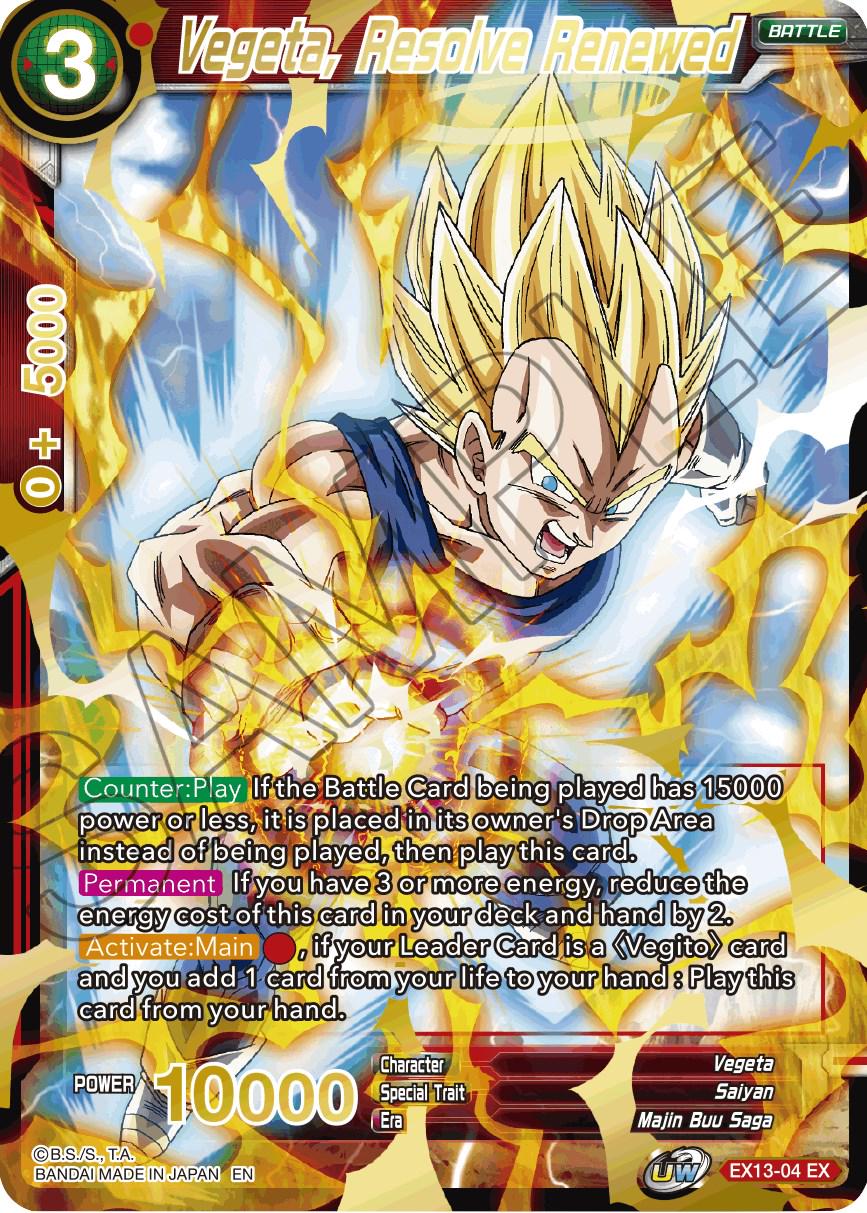 Vegeta, Resolve Renewed [Foil] EX13-04 Dragon Ball Super Expansion Set: Special Anniversary Box 2020