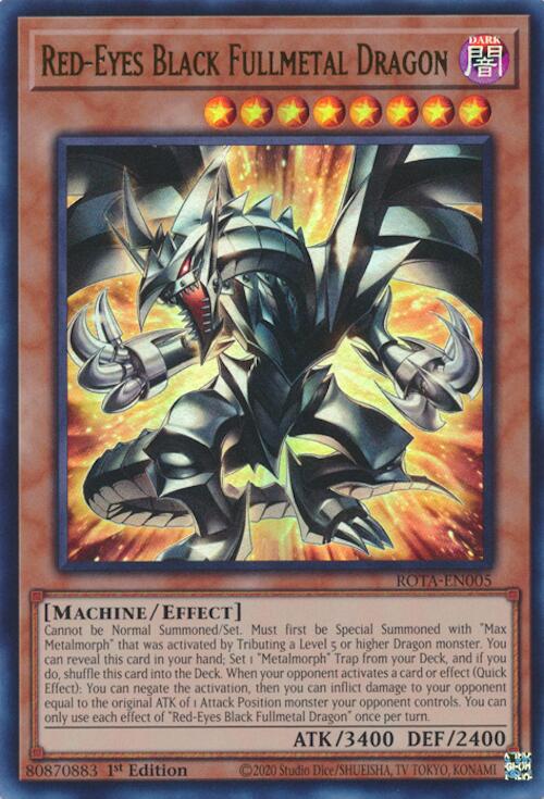 Red-Eyes Black Fullmetal Dragon ROTA-EN005 YuGiOh Rage of the Abyss