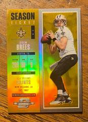 Drew Brees [Gold] Football Cards 2017 Panini Contenders Optic Prices
