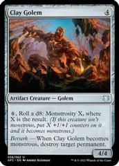Clay Golem Magic Adventures in the Forgotten Realms Commander Prices