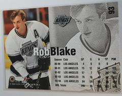 Backside | Rob Blake Hockey Cards 1994 Fleer