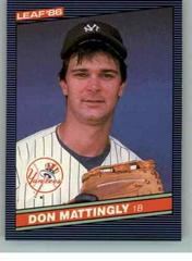 Don Mattingly #103 Baseball Cards 1986 Leaf Prices
