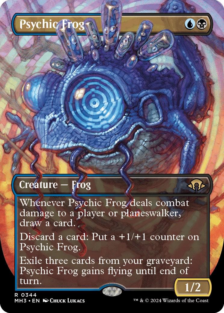 Psychic Frog [Borderless Foil] #344 Magic Modern Horizons 3