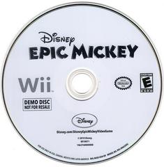 Epic Mickey [Not for Resale] Wii Prices