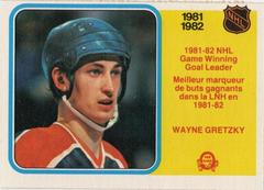 Wayne Gretzky [Game Winning Goals Leader] Hockey Cards 1982 O-Pee-Chee Prices