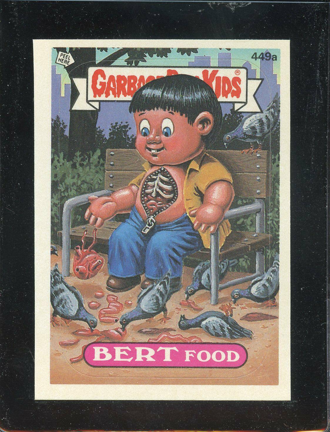 BERT Food #449a 1987 Garbage Pail Kids