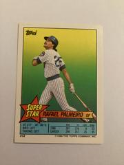 Rafael Palmeiro #52 Baseball Cards 1989 Topps Stickercards Blank Back Prices