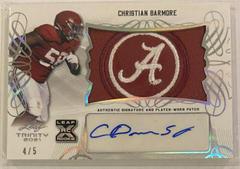 Christian Barmore [Silver] Football Cards 2021 Leaf Trinity Patch Autographs Prices