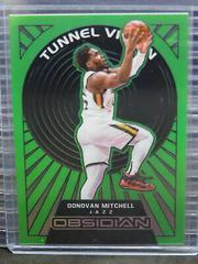 Donovan Mitchell [Green Flood] #20 Basketball Cards 2021 Panini Obsidian Tunnel Vision Prices