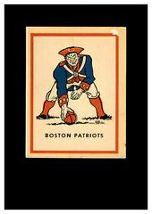 Boston Patriots Football Cards 1960 Fleer AFL Team Decals Prices