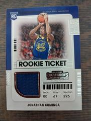 Alternate Version | Jonathan Kuminga Basketball Cards 2021 Panini Contenders Rookie Ticket Swatches