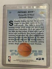 Back | Shaquille O'Neal Basketball Cards 1992 Upper Deck MVP Holograms