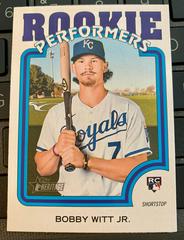 Bobby Witt Jr. #RP-15 Baseball Cards 2022 Topps Heritage Rookie Performers Prices