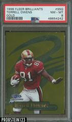 Terrell Owens [Gold] #95G Football Cards 1998 Fleer Brilliants Prices
