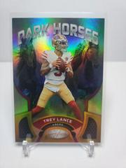 Trey Lance [Gold] #DH-3 Football Cards 2022 Panini Certified Dark Horses Prices