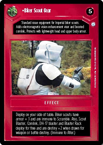 Biker Scout Gear [Limited] Star Wars CCG Endor