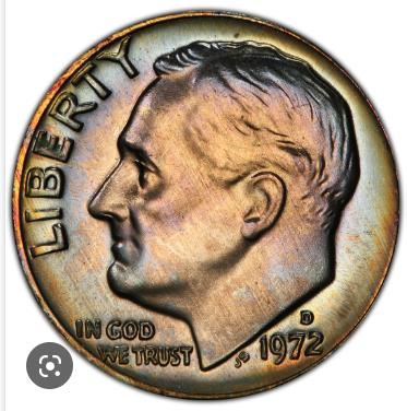 1972 D Coins Roosevelt Dime