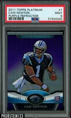 Cam Newton [Rookie Patch Autograph Purple Refractor] #1 Football Cards 2011 Topps Platinum Prices