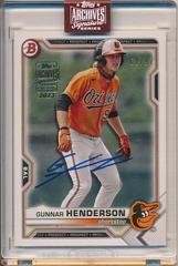Gunnar Henderson [2023 Topps Archives Signature Series Auto] #BD-175 Baseball Cards 2021 Bowman Prices