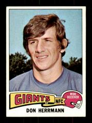 Don Herrmann #308 Football Cards 1975 Topps Prices
