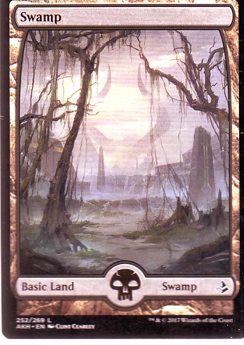 Swamp #252 Magic Amonkhet