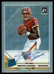 Dwayne Haskins [Holo] Football Cards 2019 Donruss Optic Rated Rookie Autographs Prices