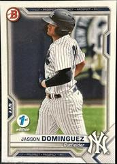 Jasson Dominguez Baseball Cards 2021 Bowman 1st Edition Prices