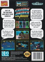Back Cover | Captain America and the Avengers Sega Genesis