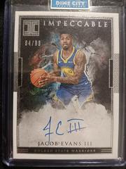 Jacob Evans III Basketball Cards 2018 Panini Impeccable Rookie Signatures Prices