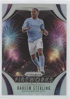 Raheem Sterling [silver] #7 Soccer Cards 2020 Panini Prizm Premier League Fireworks Prices