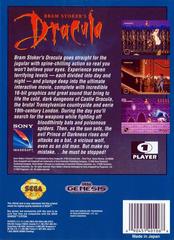 Back Cover | Bram Stoker's Dracula Sega Genesis