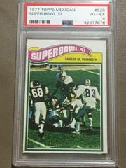 Super Bowl XI #528 Football Cards 1977 Topps Mexican Prices