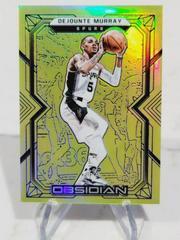 Dejounte Murray [Yellow] Basketball Cards 2021 Panini Obsidian Prices