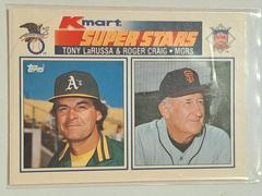 Tony LaRussa & Roger Craig Baseball Cards 1990 Kmart Prices