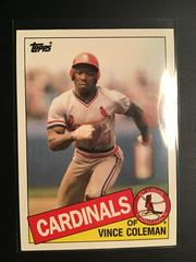 Vince Coleman Baseball Cards 1985 Topps Traded Prices