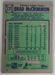 Backside | Brad McCrimmon Hockey Cards 1990 Topps