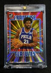 Joel Embiid [Yellow Laser] #23 Basketball Cards 2020 Donruss Franchise Features Prices