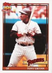 Tony Gwynn #180 Baseball Cards 1991 Topps Prices