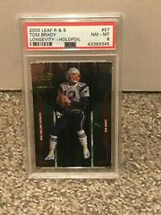 Tom Brady [Holofoil] #57 Football Cards 2005 Leaf Rookies & Stars Longevity Prices